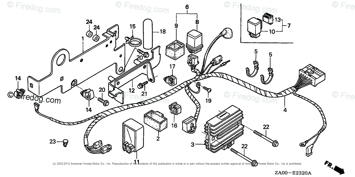 Honda Engines Engine GX OEM Parts Diagram for WIRE HARNESS | Firedog.com