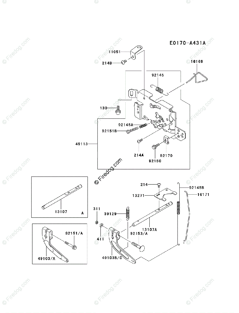 Kawasaki 4 Stroke Engine FH601V OEM Parts Diagram for CONTROL-EQUIPMENT