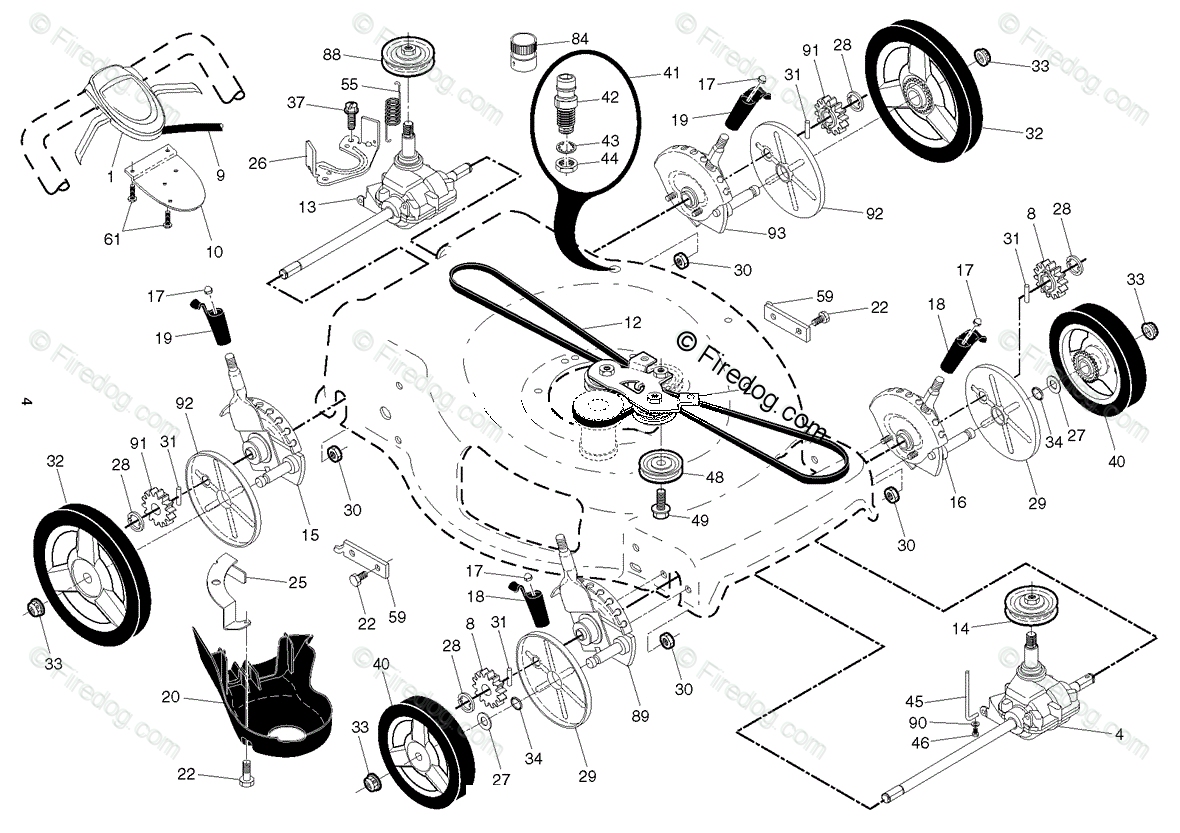 craftsman-42-riding-mower-complete-oem-deck-assembly-181542-532181542