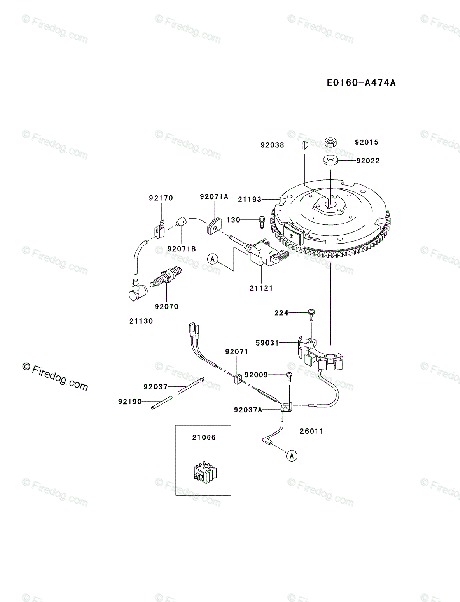 Kawasaki 4 Stroke Engine Fc4v Oem Parts Diagram For Electric Equipment Firedog Com