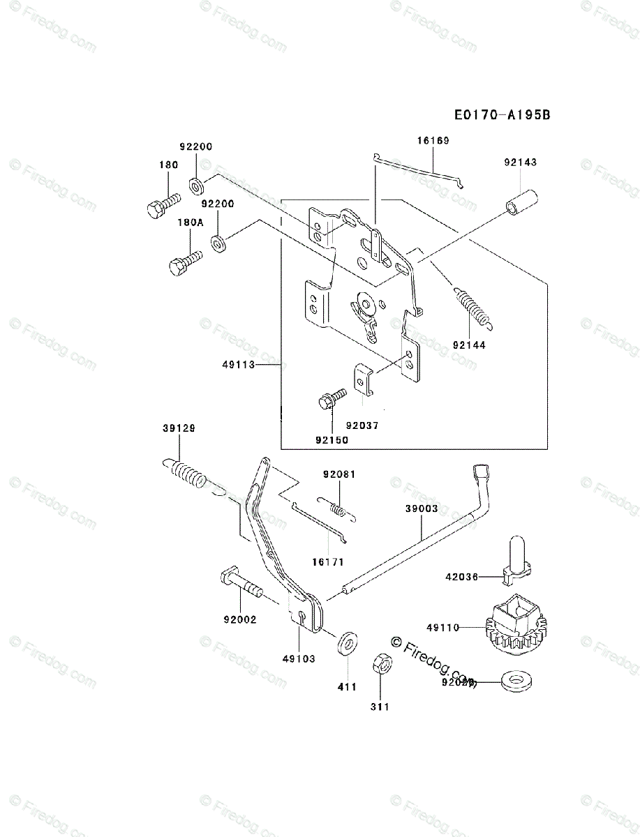 Kawasaki 4 Stroke Engine FD590V OEM Parts Diagram for CONTROL-EQUIPMENT