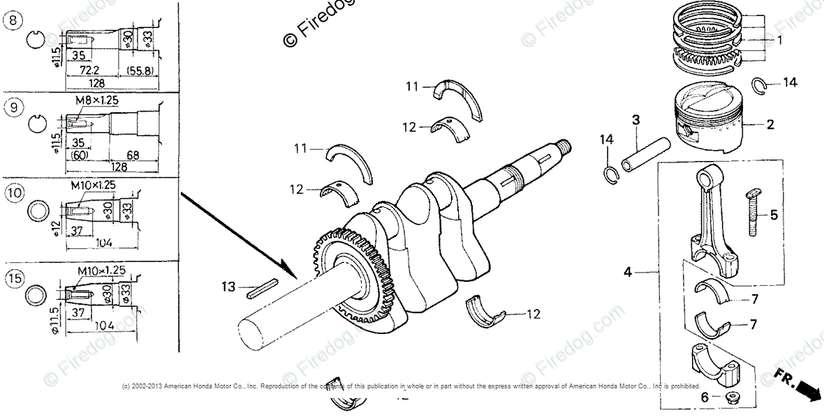 Honda Motorcycle Engine Schematic