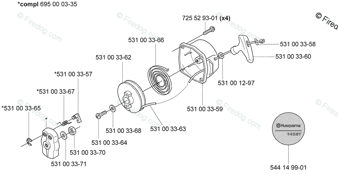 Husqvarna r 145 двигатель