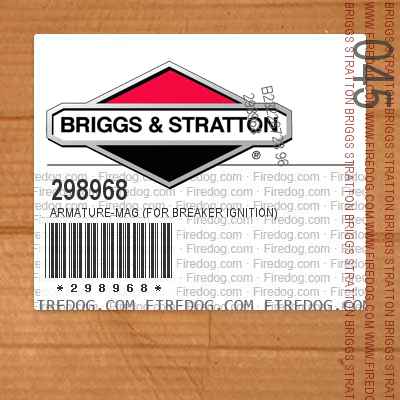 298968 Armature-Mag (For Breaker Ignition)