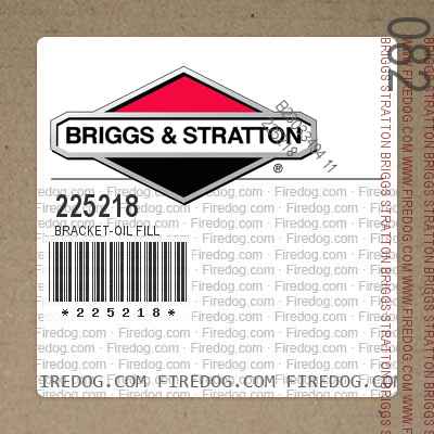 225218 Bracket-Oil Fill