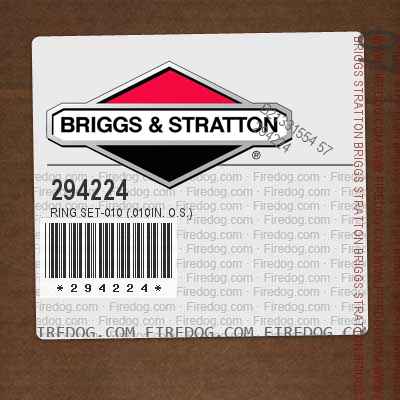 294224 Ring Set-010 (.010in. O.S.)
