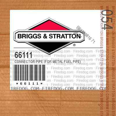66111 Connector-Pipe (For Metal Fuel Pipe)