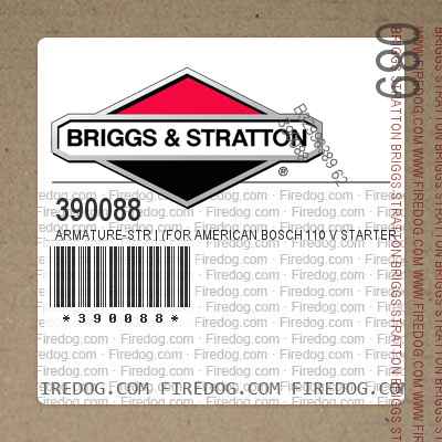390088 Armature-Str | (For American Bosch 110 V Starters)