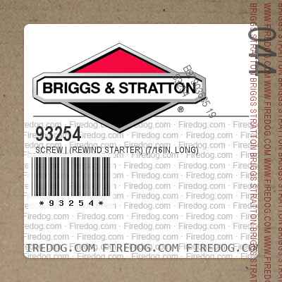 93254 Screw | (Rewind Starter) (7/16in. Long)