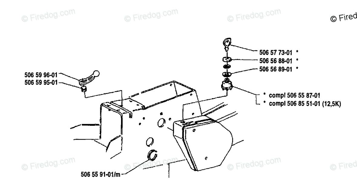 Husqvarna Ride Mower Rider 970 12 S (1992-03) OEM Parts Diagram for ...