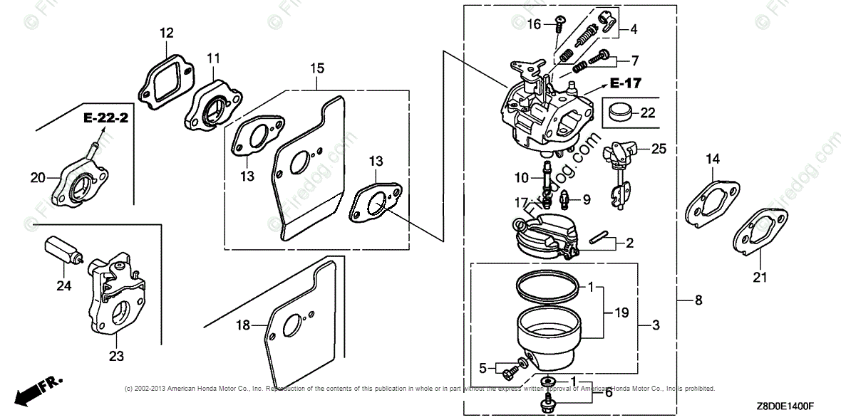 honda carburetor schematic